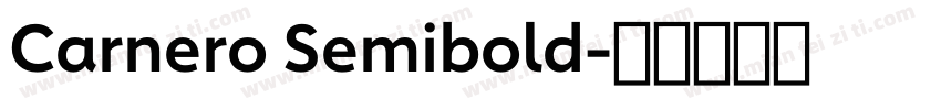 Carnero Semibold字体转换